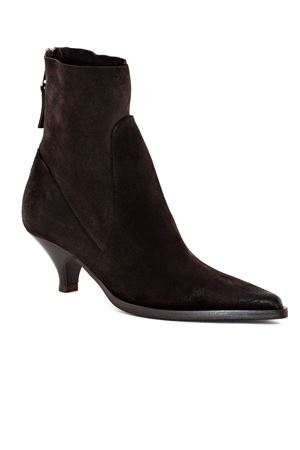 Brown suede ankle boots ELENA IACHI | E4171EBANO